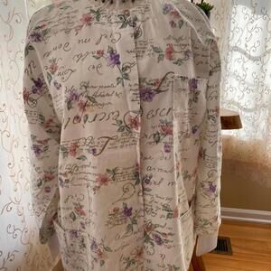 Barco Floral Print Scrub Jacket   Size L